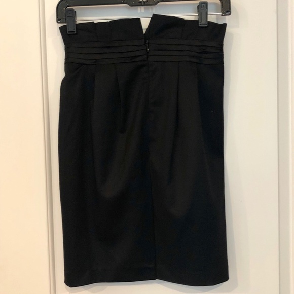 PLASTIC ISLAND Black Ribbon Pencil Skirt - Picture 5 of 7